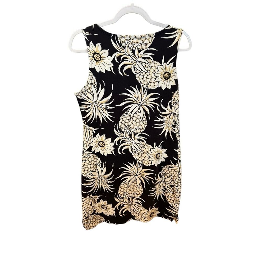Talbot’s Split Neck Sleeveless Floral Dress - Size Medium Petite - Picture 3 of 7